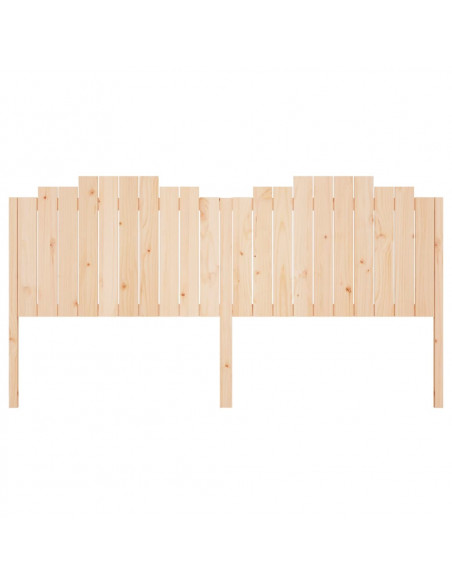 Testiera per Letto 206x4x100 cm in Legno Massello di Pino
