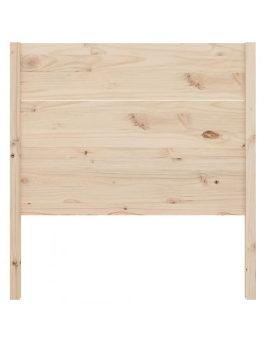 Testiera per Letto 96x4x100 cm in Legno Massello di Pino