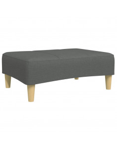 Poggiapiedi Grigio Scuro 77x55x31 cm in Tessuto 2
