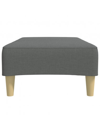 Poggiapiedi Grigio Scuro 77x55x31 cm in Tessuto