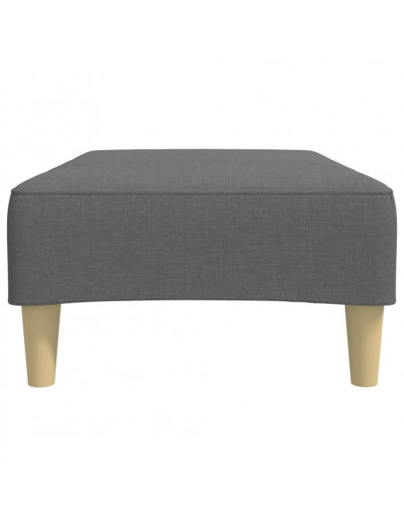 Poggiapiedi Grigio Scuro 77x55x31 cm in Tessuto