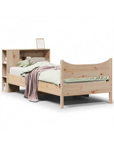 Letto senza Materasso 90x190 cm in Legno Massello di Pino