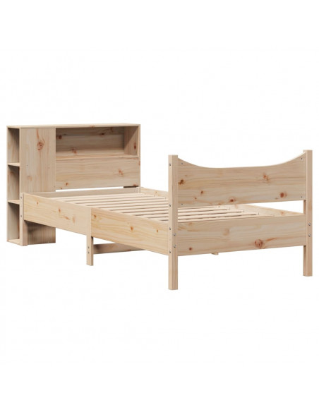 Letto senza Materasso 90x190 cm in Legno Massello di Pino