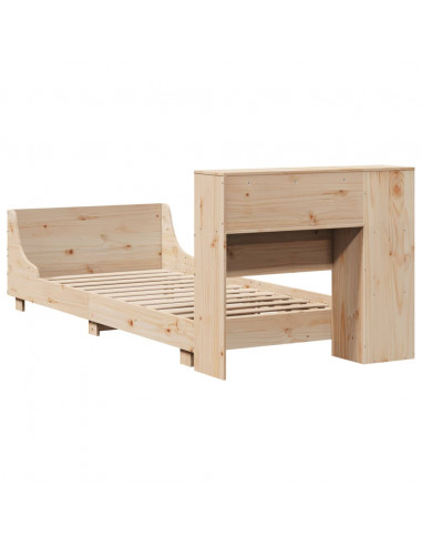 Letto senza Materasso 90x190 cm in Legno Massello di Pino