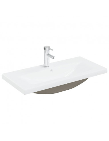 Mobile Bagno con Lavabo Integrato&Rubinetto Rovere Artigianale