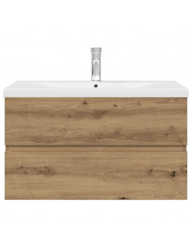 Mobile Bagno con Lavabo Integrato&Rubinetto Rovere Artigianale