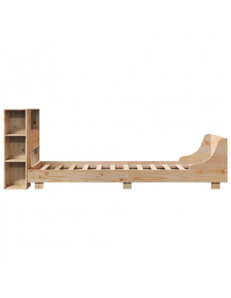 Giroletto senza Materasso 90x200 cm in Legno Massello di Pino