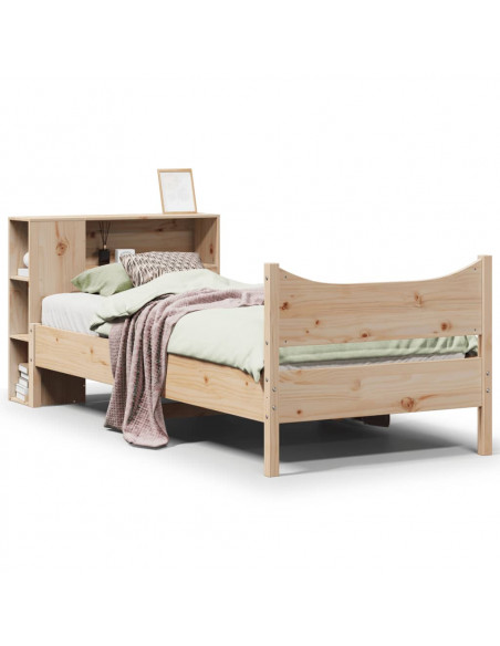 Giroletto senza Materasso 90x200 cm in Legno Massello di Pino
