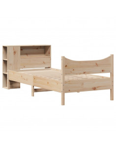 Giroletto senza Materasso 90x200 cm in Legno Massello di Pino 2