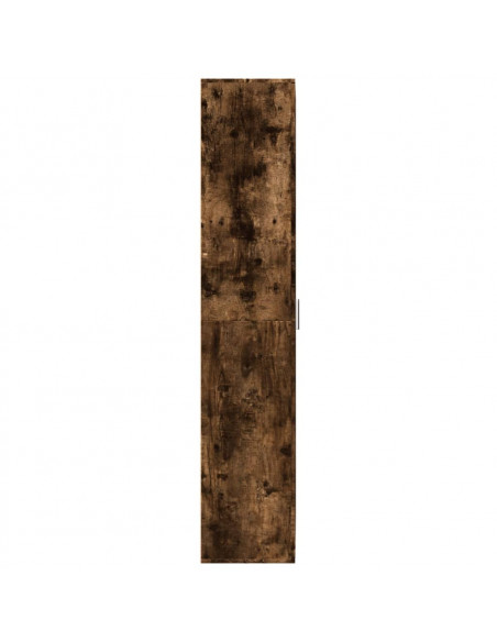 Credenza Rovere Fumo 70x35x180 cm in Legno Multistrato