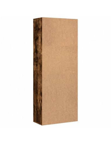 Credenza Rovere Fumo 70x35x180 cm in Legno Multistrato