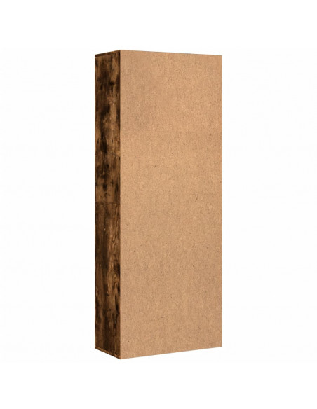 Credenza Rovere Fumo 70x35x180 cm in Legno Multistrato