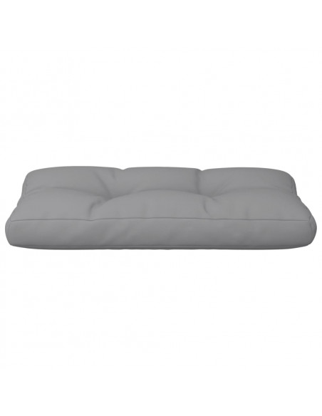 Cuscino per Pallet Grigio 80x40x12 cm in Tessuto