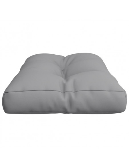 Cuscino per Pallet Grigio 80x40x12 cm in Tessuto