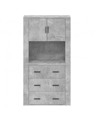 Credenza Grigio Cemento in Legno Multistrato
