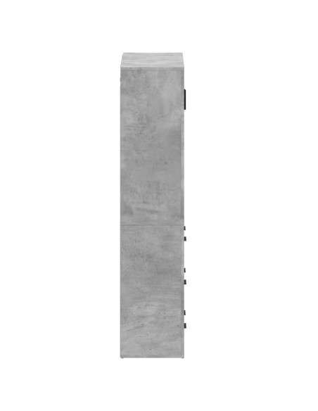 Credenza Grigio Cemento in Legno Multistrato