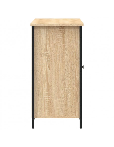Credenza Rovere Sonoma 100x35x70 cm in Legno Multistrato