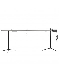 Griglia Barbecue Automatica con Motore in Acciaio 207x45x81cm