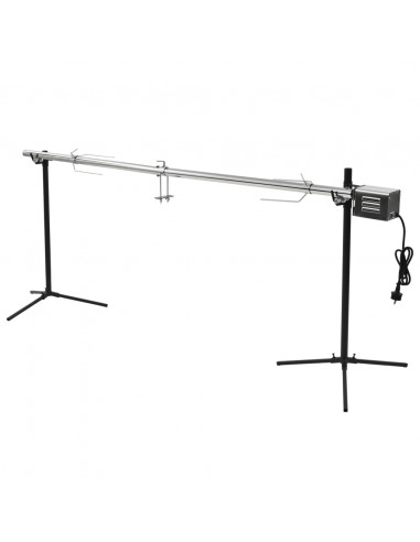 Griglia Barbecue Automatica con Motore in Acciaio 207x45x81cm