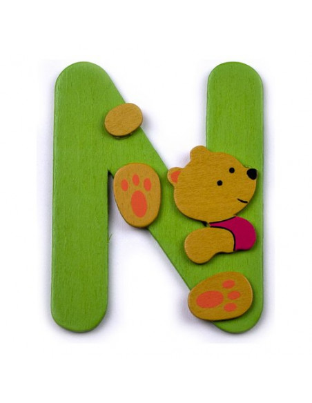Accessorio decorativo Baby Idea 23000944 Lettera N Assortito