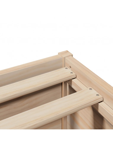 Giroletto senza Materasso 90x200 cm in Legno Massello di Pino