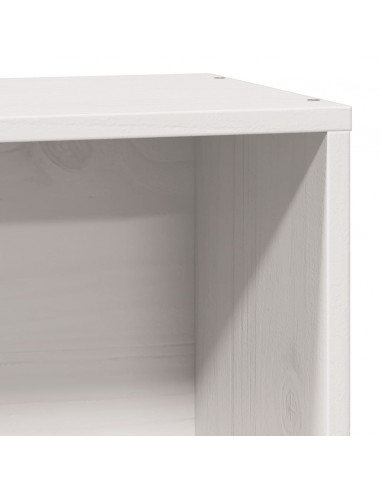 Giroletto senza Materasso Bianco 90x200 cm Legno Massello Pino