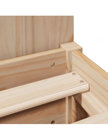 Letto Libreria senza Materasso 90x190 cm Legno Massello Pino