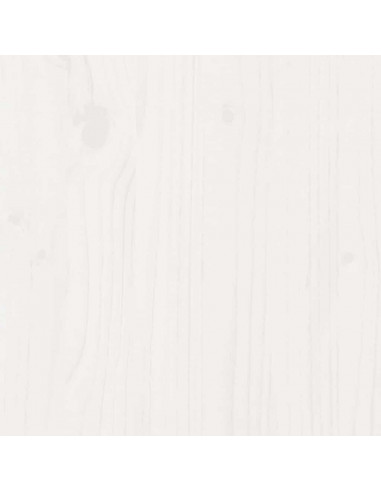 Letto Libreria senza Materasso Bianca 90x200 cm Legno di Pino