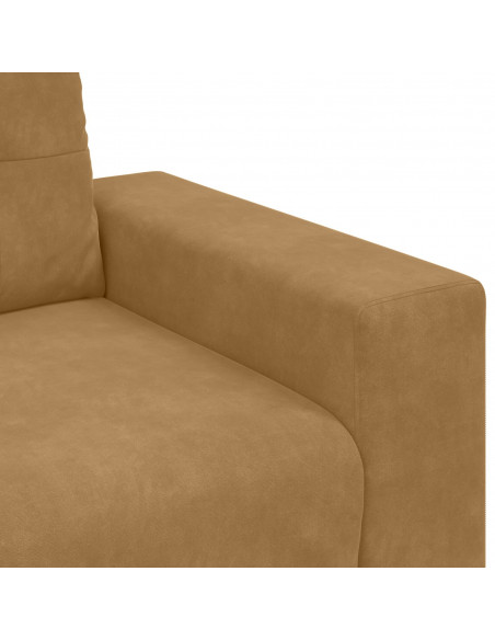 Velluto marrone Velluto, Legno, Schiuma 180 cm di larghezza