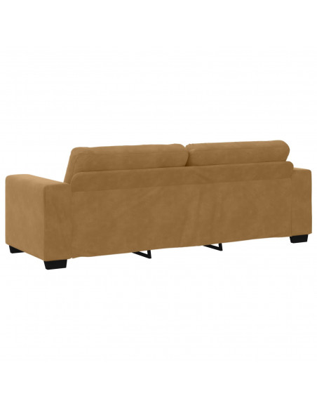Velluto marrone Velluto, Legno, Schiuma 180 cm di larghezza