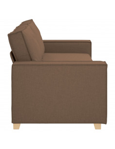 Divano  Grigio Chiaro 59 cm in tessuto Marrone Tessuto e legno Medio 2