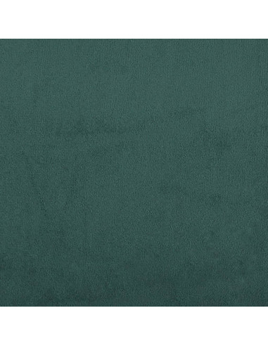 Poltroncina con Poggiapiedi Verde Scuro 60 cm in Velluto