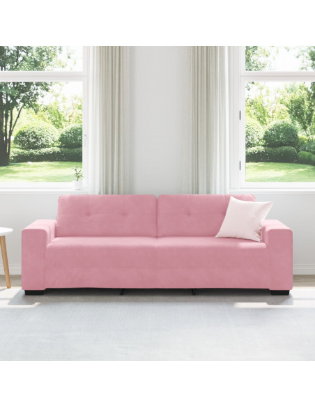 Velluto Rosa Riempimento Comodo in Schiuma Standard