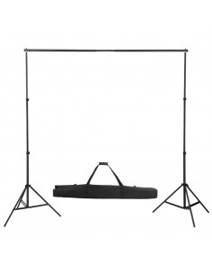 Kit per Studio Fotografico con Set di Luci e Fondale
