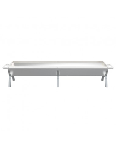 Vassoio per Barbecue Argento 158x42x31 cm Acciaio Inox