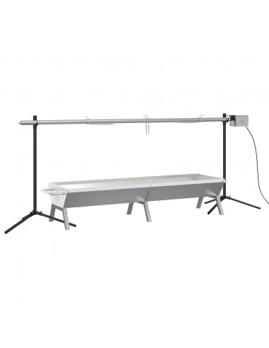 Set Griglia e Vassoio Barbecue Automatico in Acciaio Inox