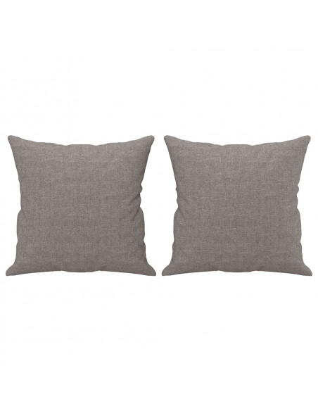 Set Divani 4 pz con Cuscini Tortora in Tessuto