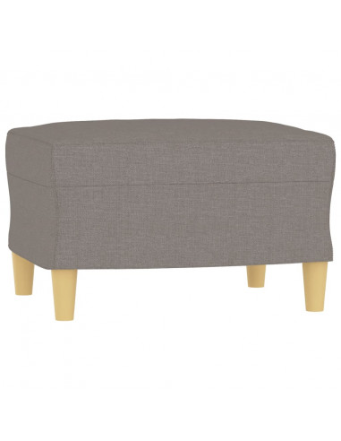 Set di Divani 3 pz con Cuscini Tortora in Tessuto