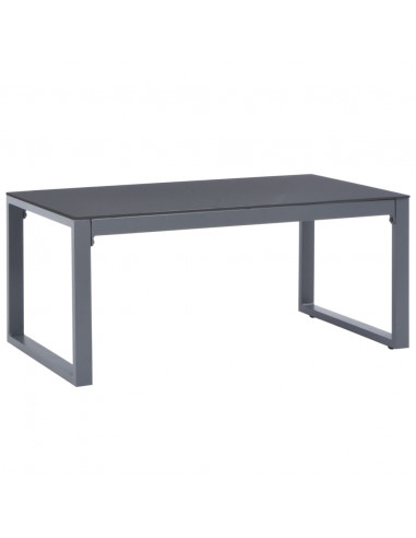 Tavolino da Caffè 90x50x40 cm in Alluminio