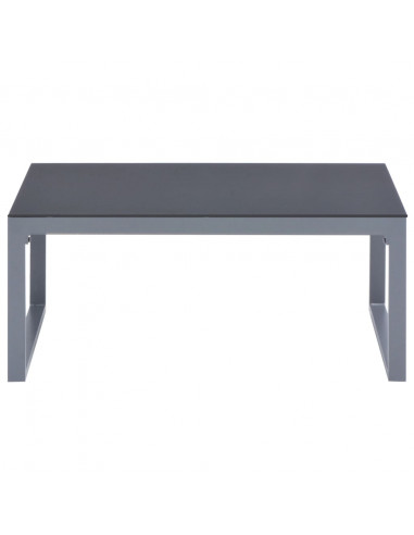 Tavolino da Caffè 90x50x40 cm in Alluminio