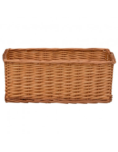 Set Cestini Impilabili 4 pz Marroni in Salice