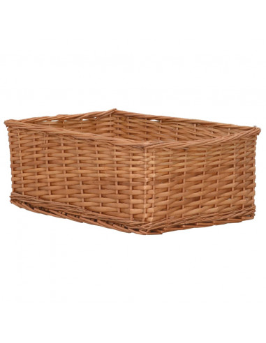 Set Cestini Impilabili 4 pz Marroni in Salice