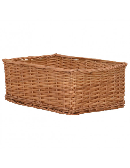 Set Cestini Impilabili 4 pz Marroni in Salice