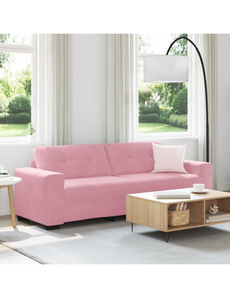 Velluto Rosa Riempimento Comodo in Schiuma Standard