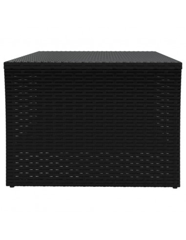 Tavolino Nero 100x50x40 cm in Polyrattan