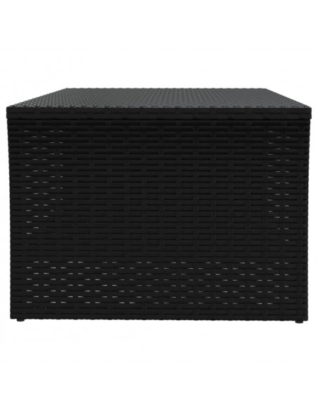 Tavolino Nero 100x50x40 cm in Polyrattan