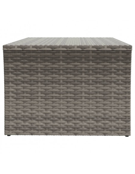 Tavolino Grigio 100x50x40 cm in Polyrattan
