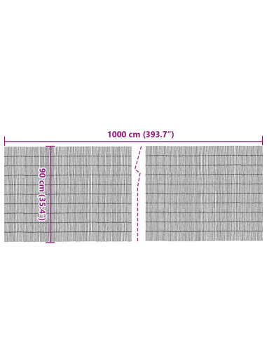 Recinzione da Giardino 1000x90 cm Giunco