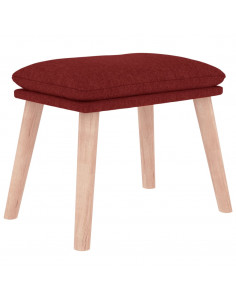 Poggiapiedi Rosso Vino 45x29,5x35 cm in Tessuto 2