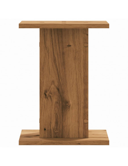 Supporti Altoparlanti 2 pz Rovere 30x30x40 cm in Multistrato